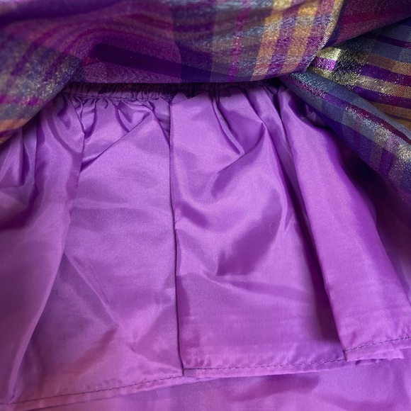 BONNIE JEAN PURPLE GOLD DRESS SZ 2T - Picture 8 of 9